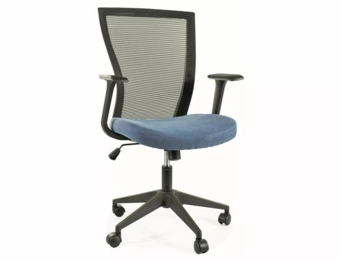 Q-328 Ergonomikus Hálós Forgószék Kék-Fekete