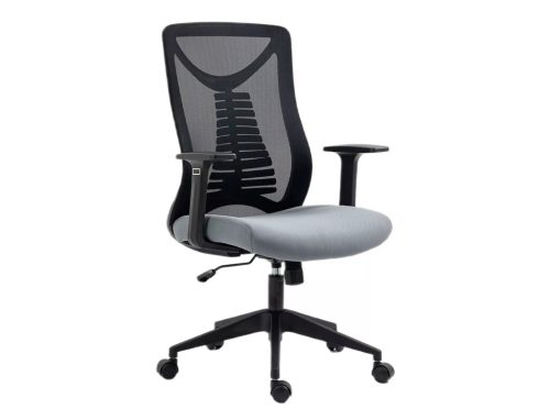 Q-330 Ergonomikus Hálós Forgószék Szürke-Fekete TILT