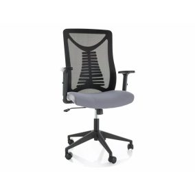Q-330R Ergonomikus Hálós Forgószék Szürke-Fekete