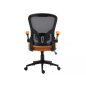 Q-333 Ergonomikus Hálós Forgószék Narancssárga-Fekete