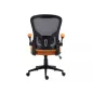 Q-333 Ergonomikus Hálós Forgószék Narancssárga-Fekete