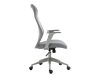 Q-346 Ergonomikus Hálós Műbőr Forgószék Szürke TILT