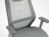 Q-346 Ergonomikus Hálós Műbőr Forgószék Szürke TILT