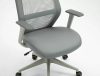 Q-346 Ergonomikus Hálós Műbőr Forgószék Szürke TILT