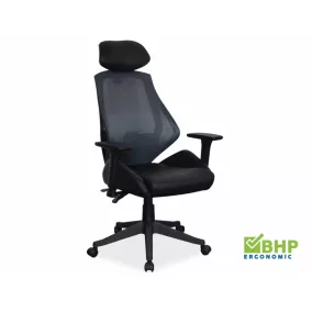   Q-406 Ergonomikus Hálós Műbőr Forgószék Fekete Multiblock