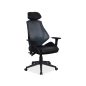 Q-406 Ergonomikus Hálós Műbőr Forgószék Fekete Multiblock