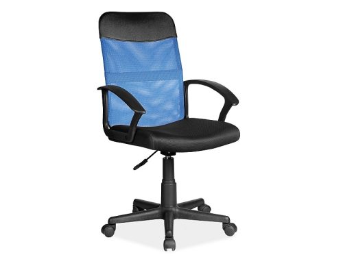 Q-702 Ergonomikus Hálós Forgószék Fekete-Kék