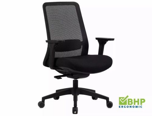 Q-718 Ergonomikus Hálós Forgószék Fekete