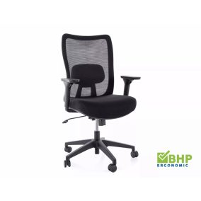 Q-724 Ergonomikus Hálós Forgószék Fekete