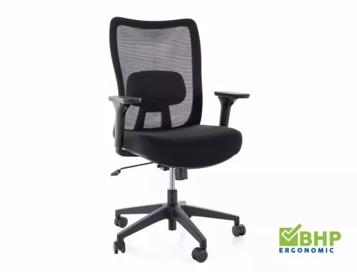 Q-724 Ergonomikus Hálós Forgószék Fekete