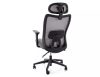 Q-724H Ergonomikus Hálós Forgószék Fejtámlával Szürke
