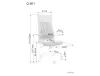 Q-861 R Ergonomikus Hálós Forgószék Fekete/Szürke