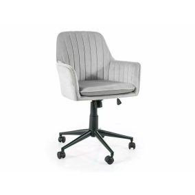 Q-886 Velvet Forgószék Világosszürke Bársony TILT