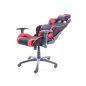 Viper Racing Gamer Forgószék Szövet Fekete-Piros TILT