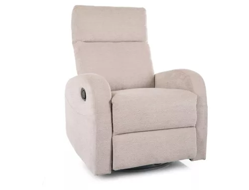 Olimp Raven Relax Fotel Szövet Bézs Forgatható