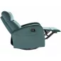   Olimp Velvet Kényelmi Zöld Bársony Pihenőfotel Hintázó Funkcióval