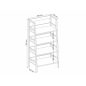 Olsen Modern Létrás Polcos Állvány Tölgy-Fehér