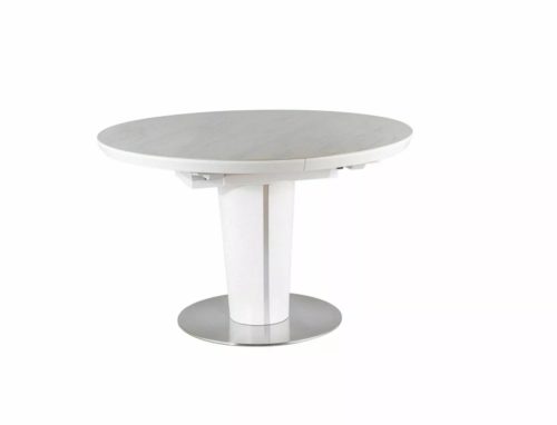 Orbit Ceramic Bővíthető Márvány Étkezőasztal Fehér 120/160