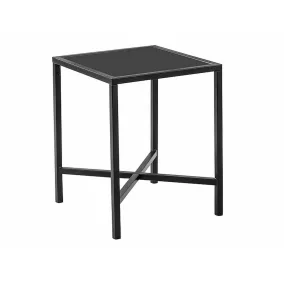 Osaka Négyzetes Edzett Üveg Dohányzóasztal Fekete