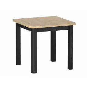   Oskar Bővíthető Étkezőasztal Laminált Tölgy Artisan Fekete