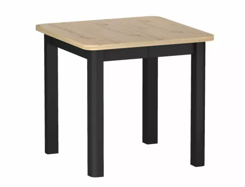 Oskar Bővíthető Étkezőasztal Laminált Tölgy Artisan Fekete