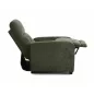 Otus Brego Kihúzható Relax Fotel Olívazöld Szövettel