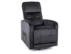 Otus II Elektromos Relax Fotel Bársony Fekete