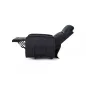 Otus II Elektromos Relax Fotel Bársony Fekete