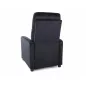 Otus Velvet Kinyitható Bársony Relaxfotel Fekete