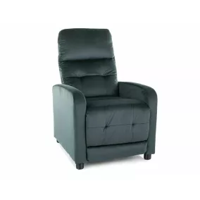 Otus Velvet Kihúzható Bársony Relax Fotel Zöld