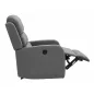 Pegaz Elektromos Bársony Relax Fotel Szürke