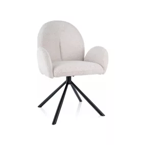   Planet Raven Forgó Szék Bézs Szövet Fekete Vázzal Auto-Return Funkcióval