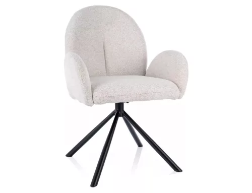 Planet Raven Forgó Szék Bézs Szövet Fekete Vázzal Auto-Return Funkcióval