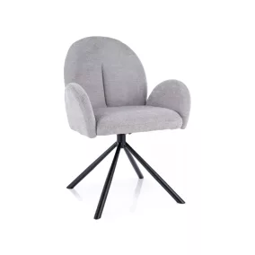   Planet Raven Forgó Szék Világosszürke Szövet Fekete Vázzal Auto-Return Funkcióval