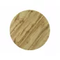   Polo Artisan Kerek MDF Dohányzóasztal Készlet Tölgy/Fekete