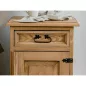 Poprad Rusztikus Fenyő Éjjeliszekrény Mézszínű