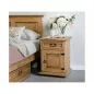 Poprad Rusztikus Fenyő Éjjeliszekrény Mézszínű
