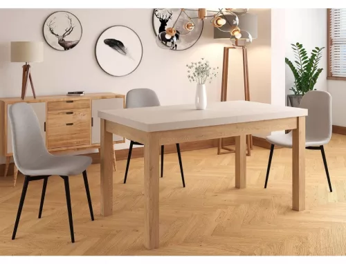 Presto Kihúzható Étkezőasztal Laminált Kasmír-Tölgy