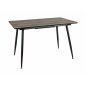   Remus II Vintage Dió Kihúzható Étkezőasztal Fekete Fémlábakkal
