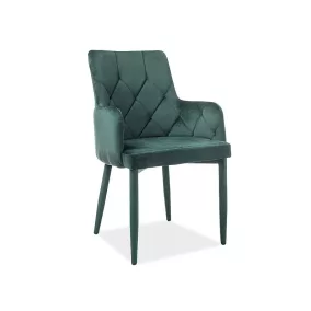 Ricardo Velvet Luxus Étkezőszék Bársony Zöld Steppelt