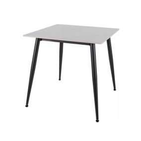 Rion 80 Kerámia Étkezőasztal Fényes Fehér/Matt Fekete