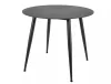 Rion 90 Kerek Kerámia Étkezőasztal Matt Fekete