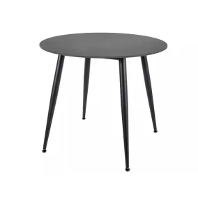 Rion 90 Kerek Kerámia Étkezőasztal Matt Fekete