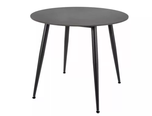 Rion 90 Kerek Kerámia Étkezőasztal Matt Fekete