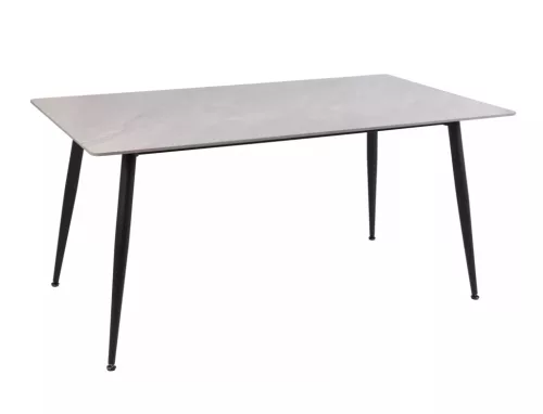 Rion 130 Kerámia Étkezőasztal Fényes Szürke/Matt Fekete