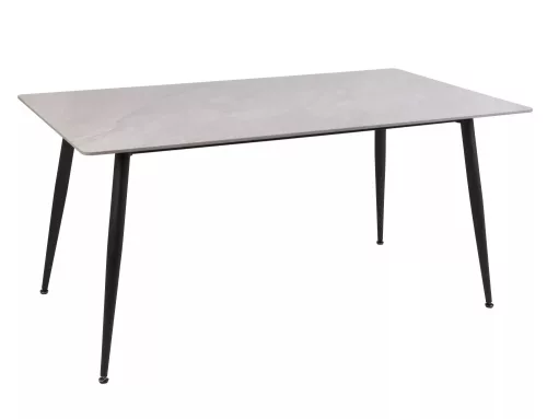 Rion 160 Kerámia Étkezőasztal Szürke Fényes/Fekete Matt