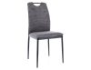 Rip Brego Modern Étkezőszék Szövet Sötétszürke Fémvázas Fogantyús