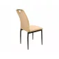 Rip Velvet Bézs Bársony Étkezőszék Fekete Fémvázzal