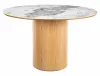 Rondo Ceramic étkezőasztal MDF kerámia fehér fényezett tölgy