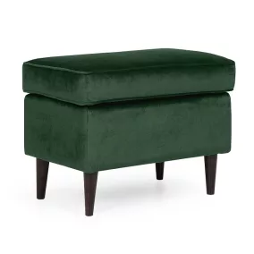 Ron Velvet Bársony Lábtartó Zsámoly Zöld
